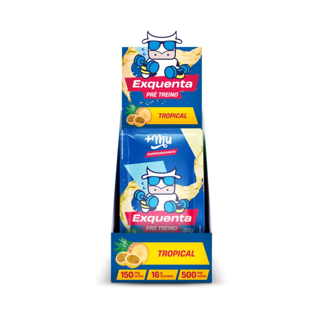 Exquenta Mais Mu Performance - Pré-Treino em Sachê (15 sachês com 20g cada) - 300g