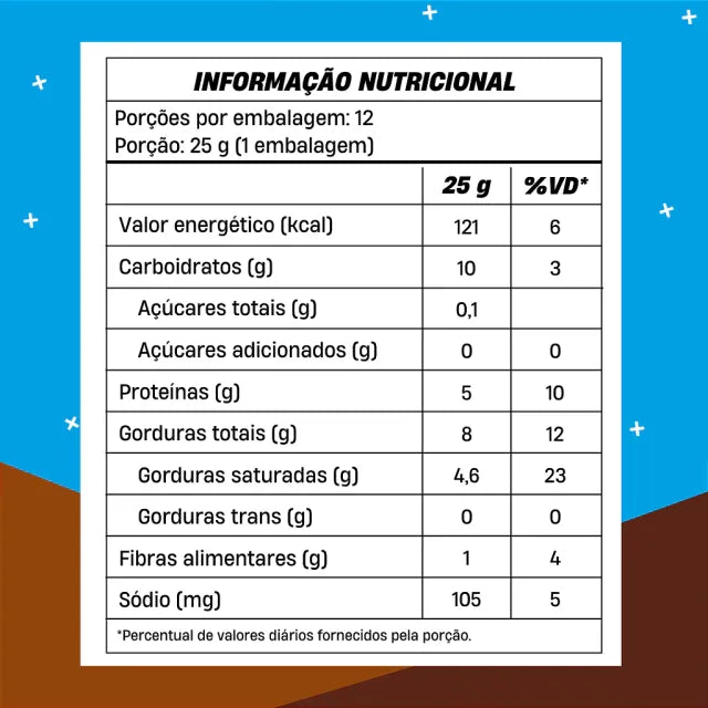 Veggie Wafer Mais Mu - Chocolate - Caixa 12 Unidades - 300g