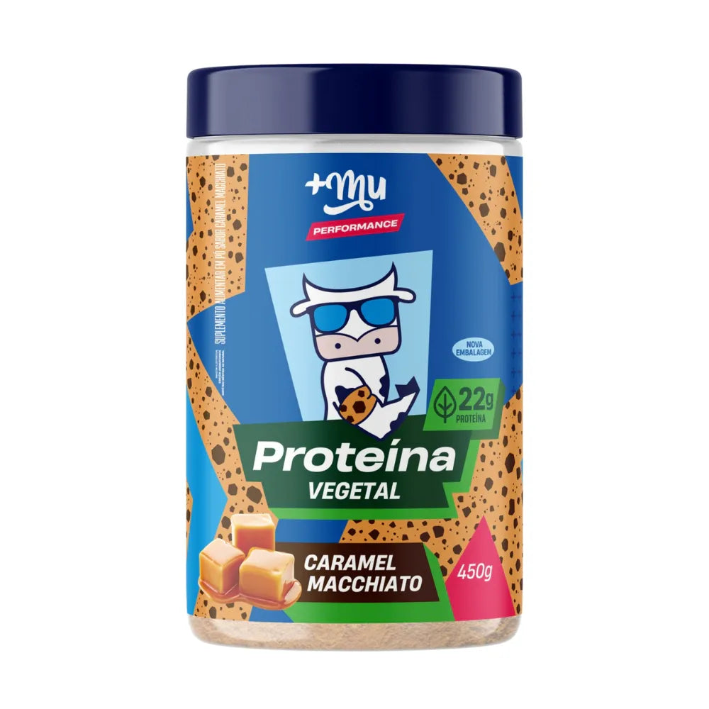 Proteína Vegetal Mais Mu Performance - Caramel Macchiato - Pote 450g